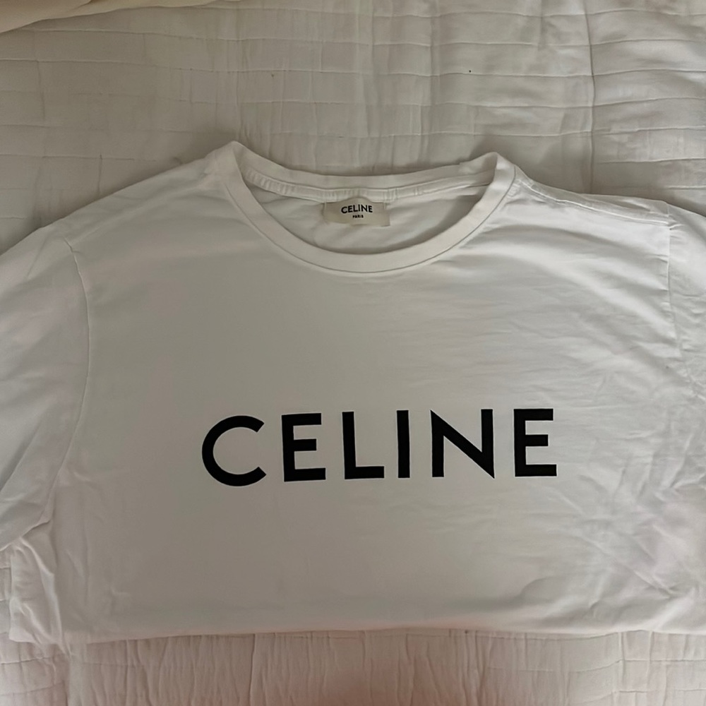 Celine Logo print tee shirt